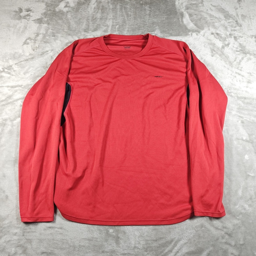 Vintage‎ Nike Shirt Mens Large Dri Fit Long Sleeve Colorblock Gym Performance